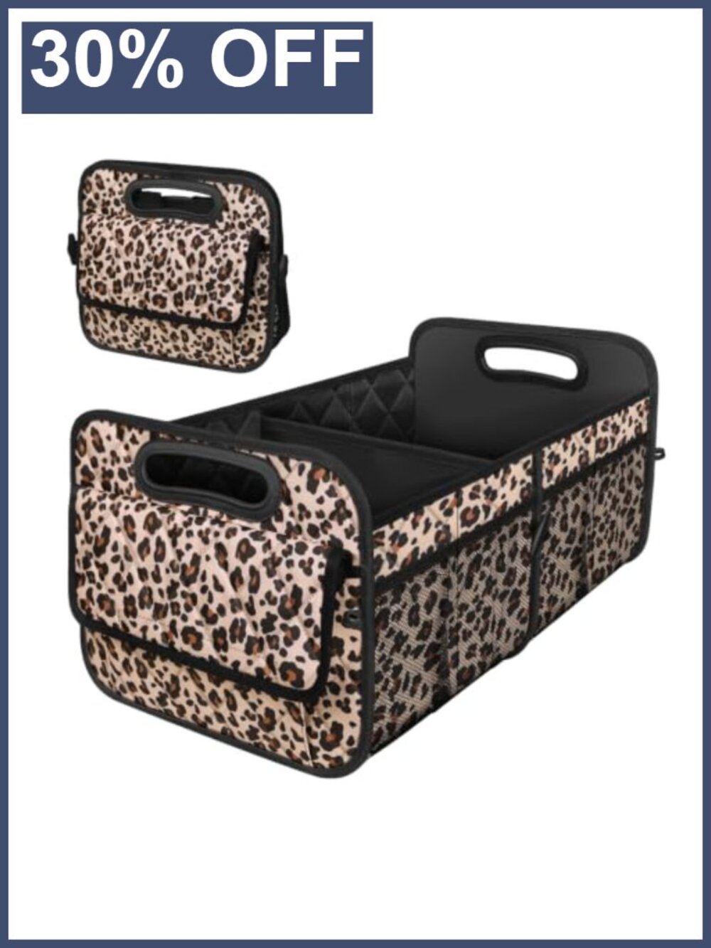 Waterproof Trunk Organizer 50L Reinforced Handles Car SUV Storage